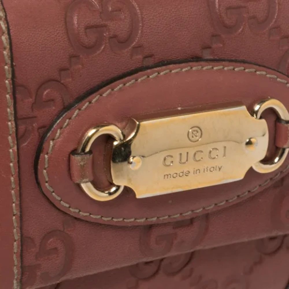 Gucci Vintage Pre-owned Leather wallets Pink Dames