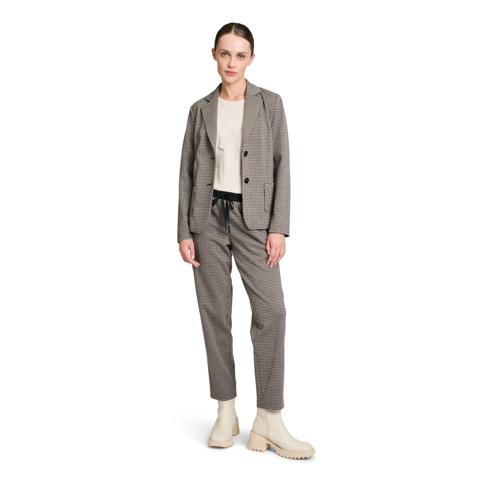 Betty & Co Korte blazer lange mouw Black Dames
