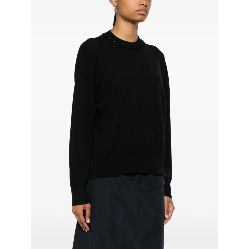Fabiana Filippi Zwarte Jersey Top Black Dames