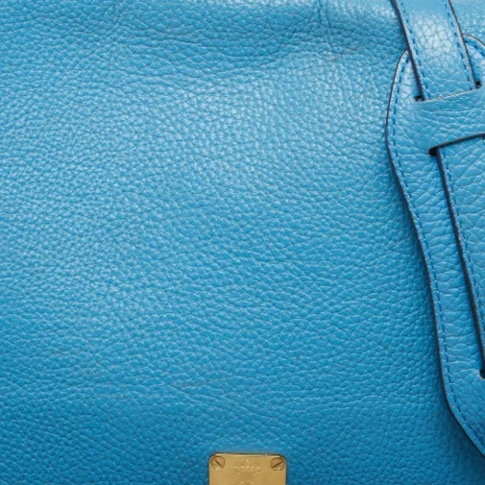 MCM Pre-owned Leather handbags Blue Dames