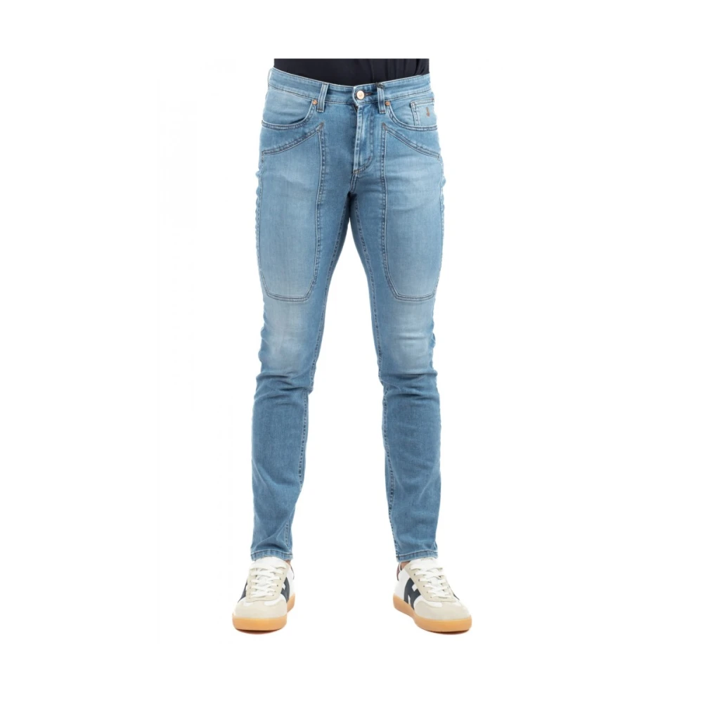 Jeckerson Men's Blue Stylish Denim Jeans - Skinny Fit Jeans - W29 - Jeans