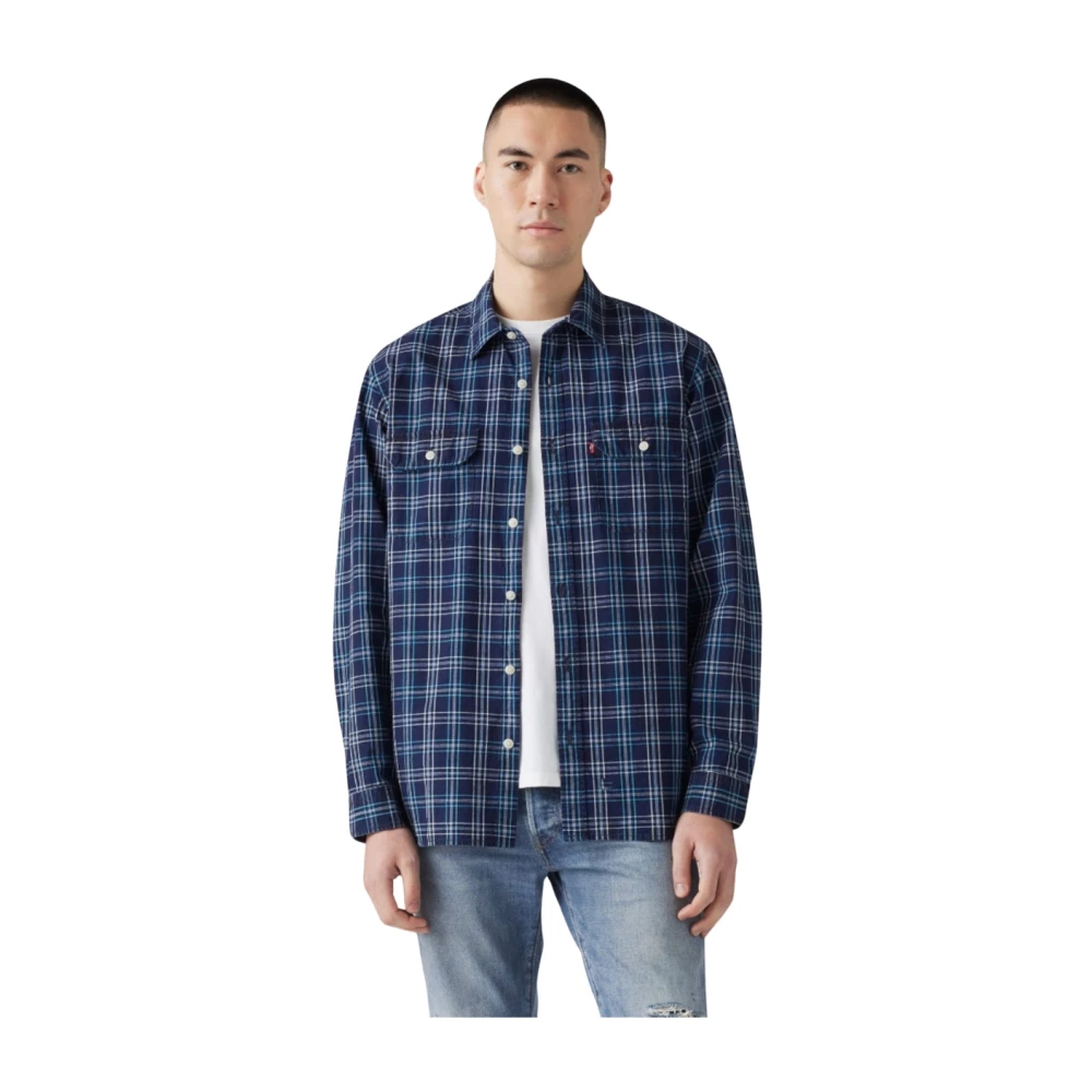 Levi's Overhemd met textuur Blue Heren