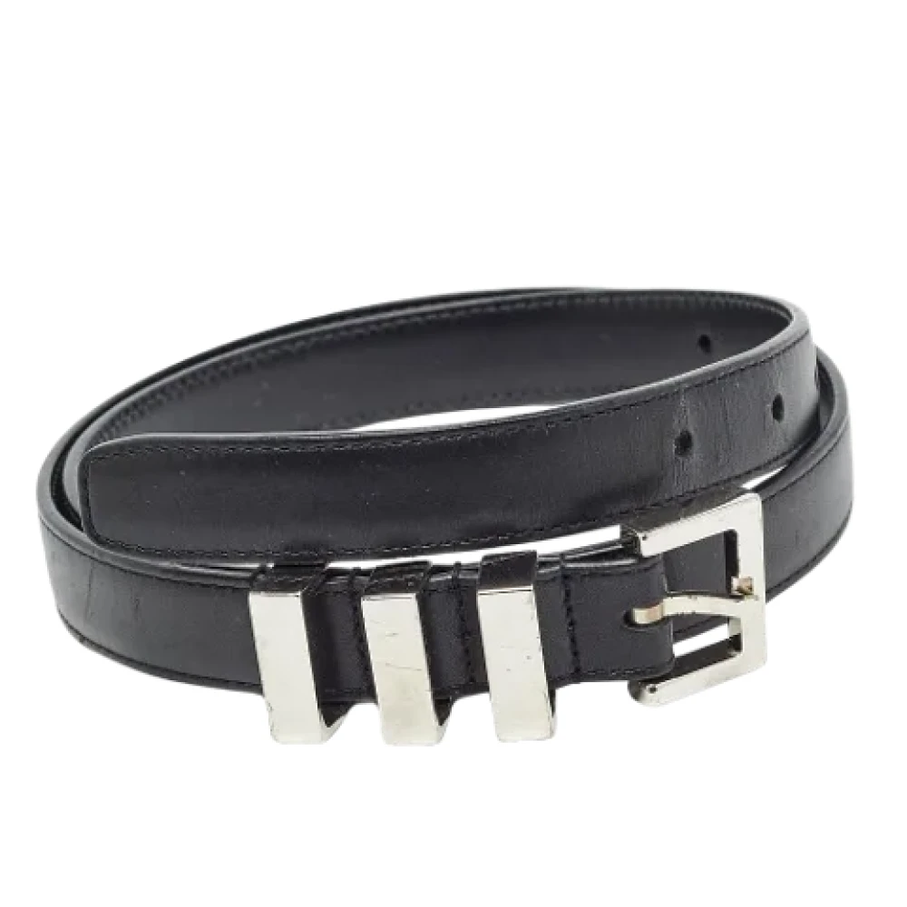 Yves Saint Laurent Vintage Pre-owned Leather belts Black Dames