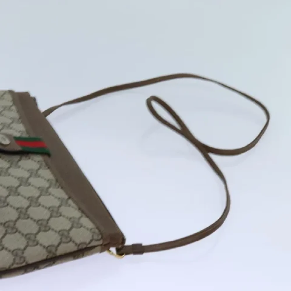 Gucci Vintage Pre-owned Leather gucci-bags Beige Dames