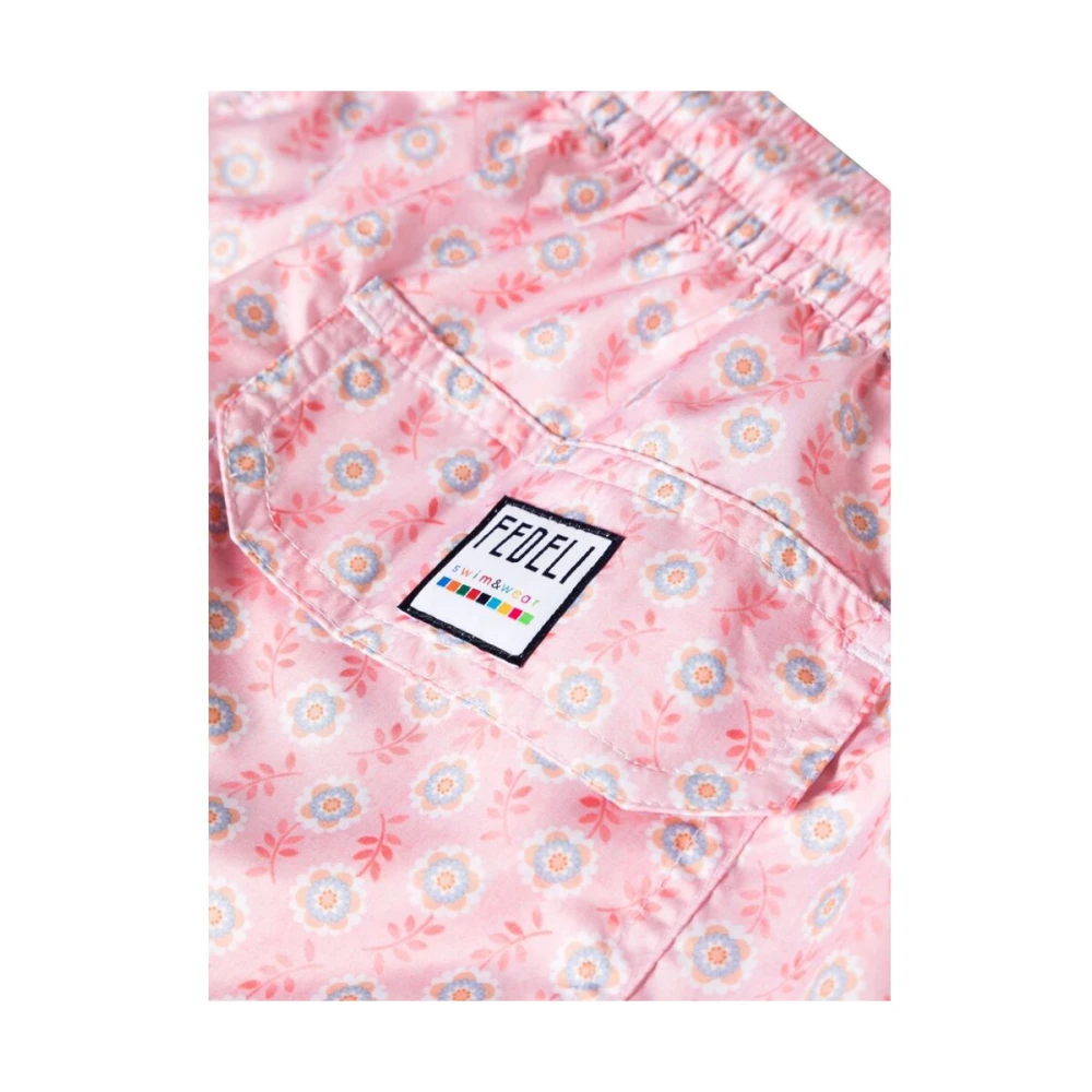 Fedeli Strandkleding met bloemenprint Pink Heren