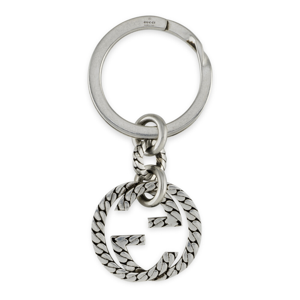 YBF678644001 Argento 925 Llavero de plata de ley con detalles Interlocking G Gucci Llaveros Miinto