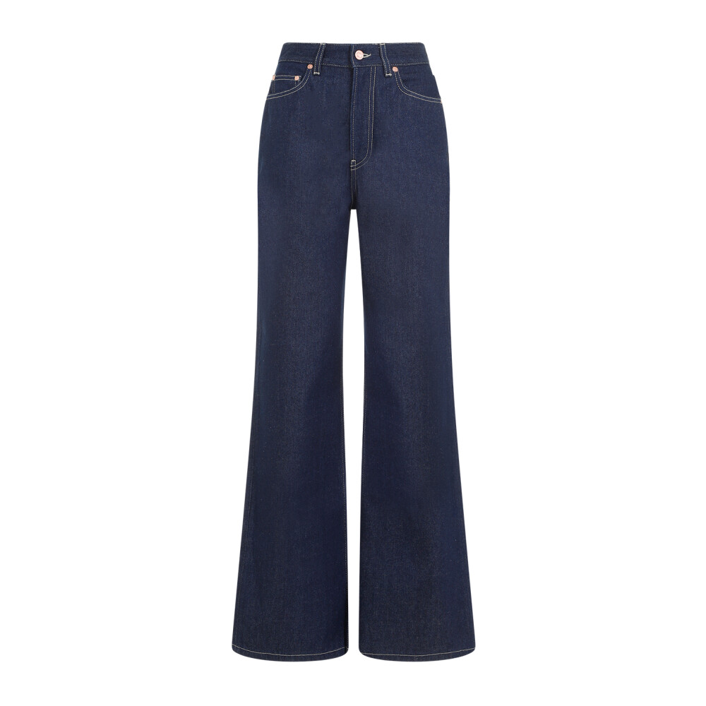 Indigo Blue Flared Denim Bukser | Jean Paul Gaultier | Vide Jeans 