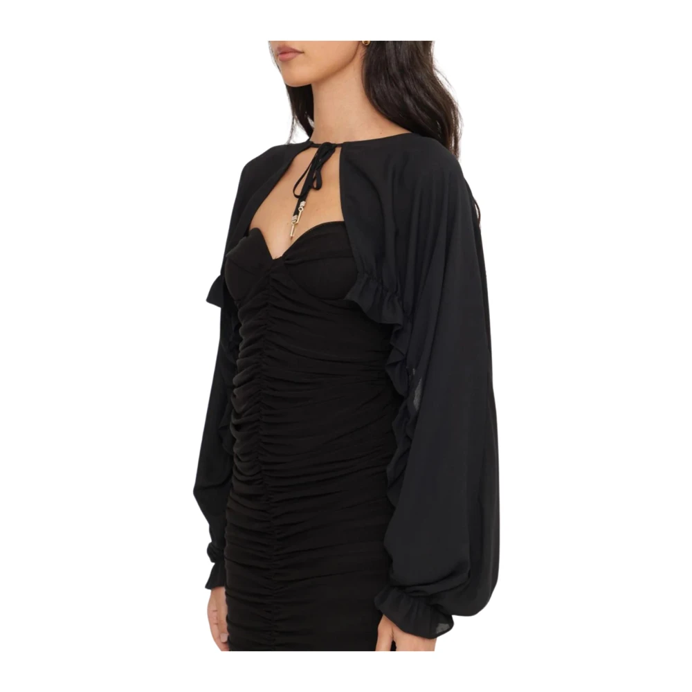 Liu Jo Zwarte Blouse Ca4439 Ts055 Black Dames