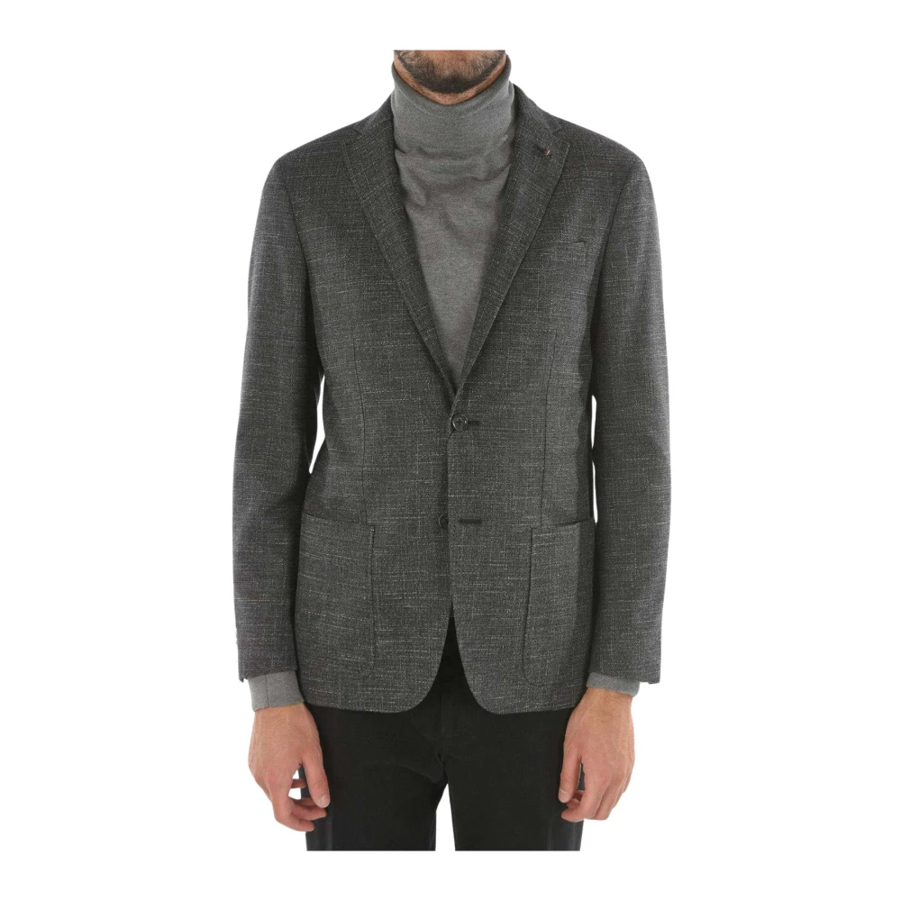 Fay - Jackets > Blazers - Gray - Fay - Modalova