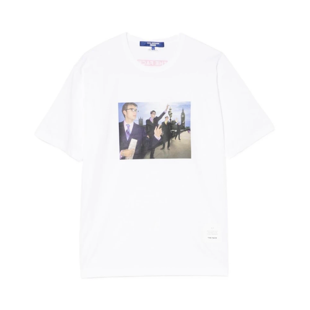 Junya Watanabe White T-Shirts, Male, L, Crew Neck T-Shirt