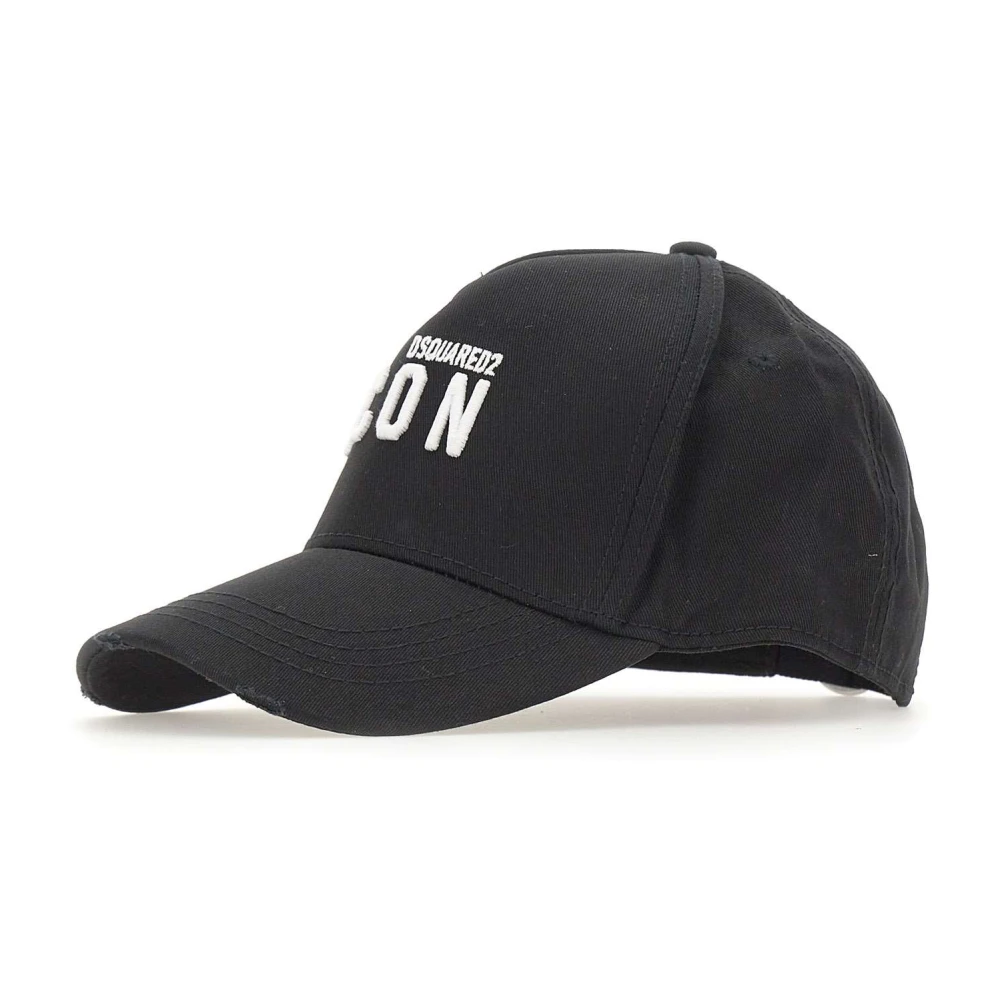 Dsquared2 Men's Black Technicolor Baseball Cap - Hats & Caps - One Size - Accessories