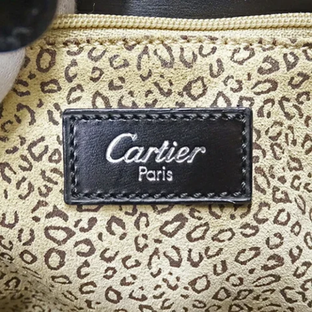 Cartier Vintage Pre-owned Leather shoulder-bags Black Dames