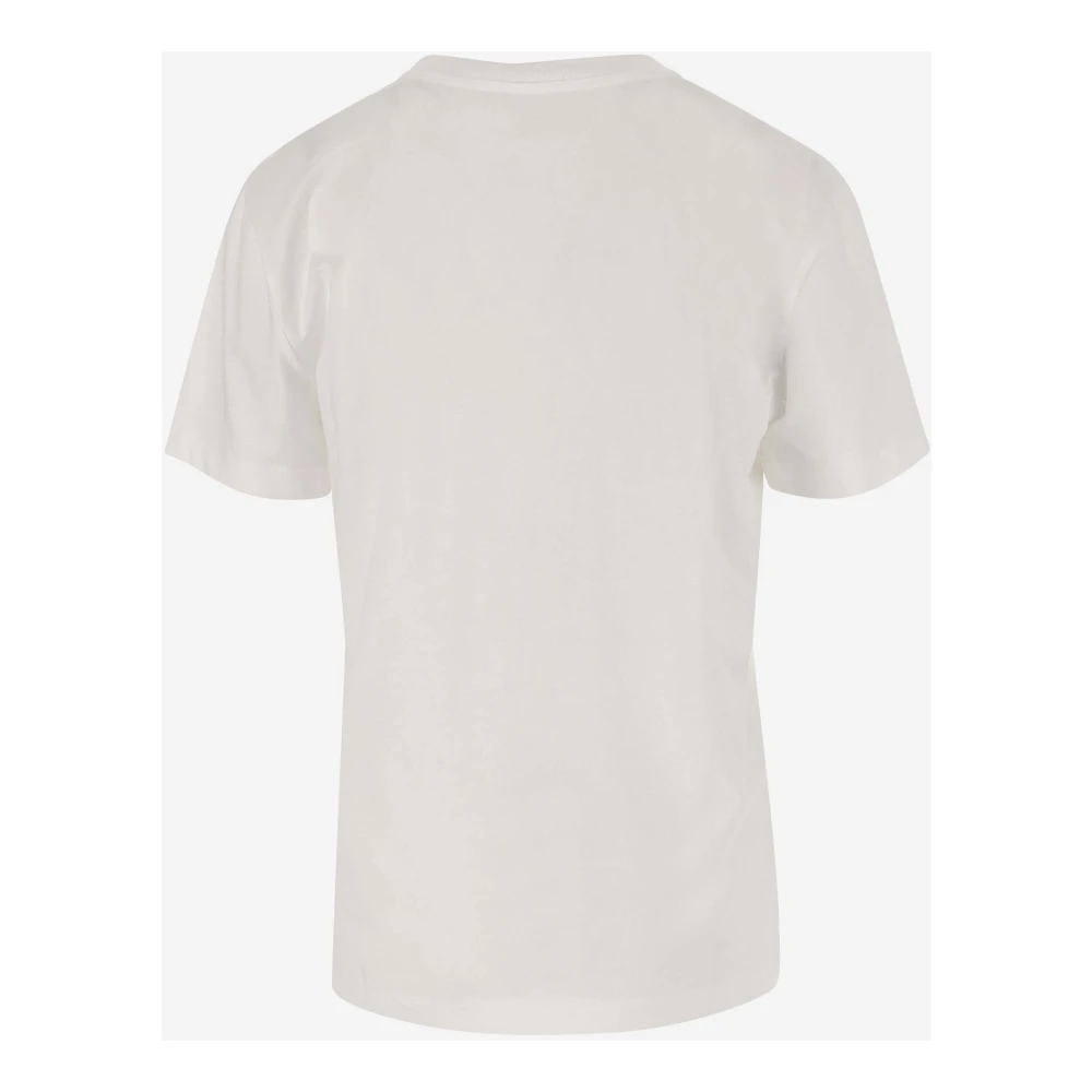 Patou Katoenen T-shirt met Logo Wit White Dames
