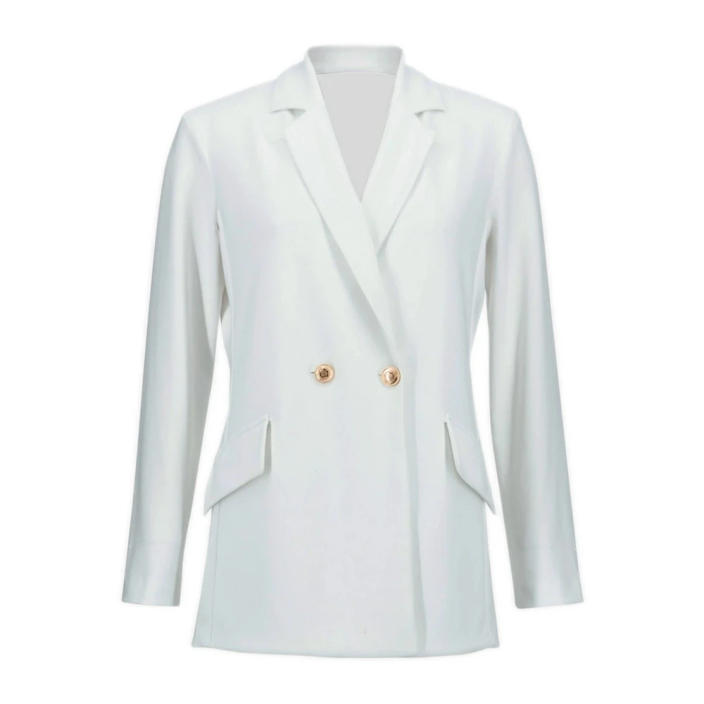 Joseph Ribkoff Stijlvolle Jas met 100% Samenstelling White Dames