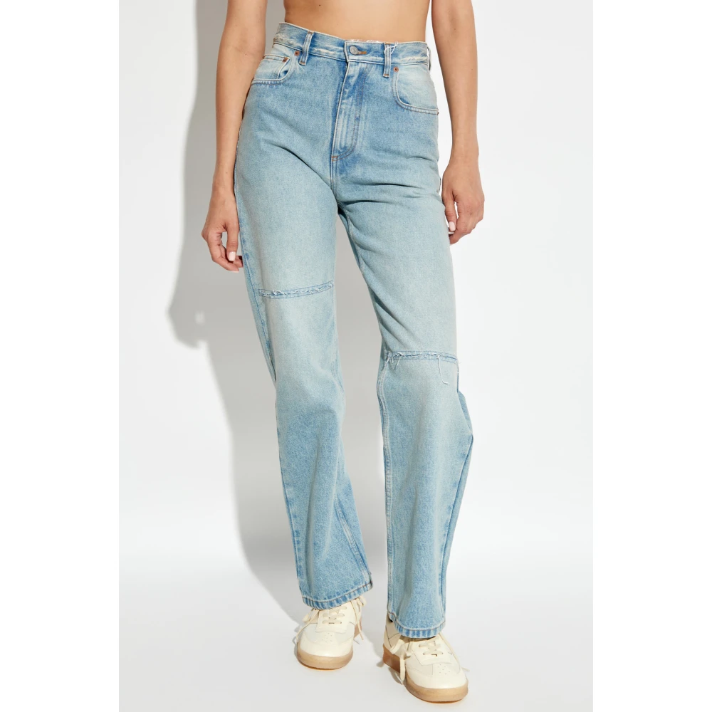 MM6 Maison Margiela Jeans met vintage-effect Blue Dames