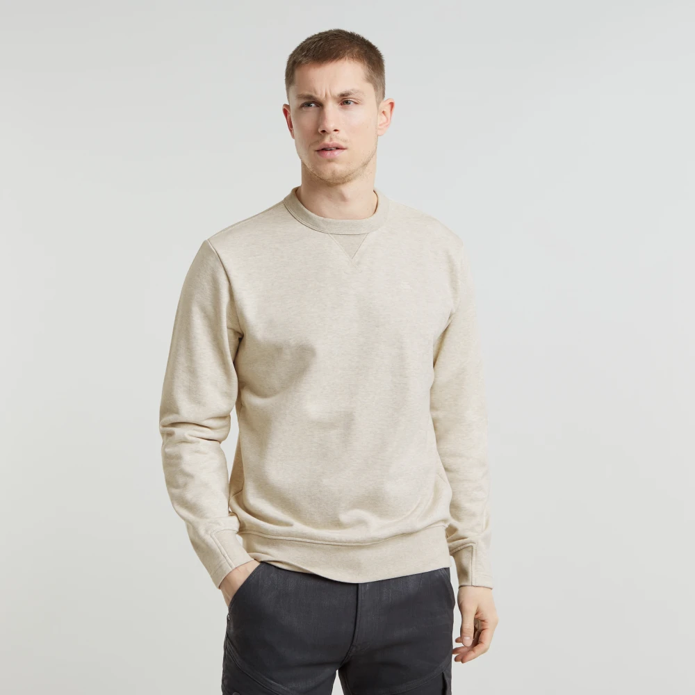 G-Star Nifous Sweater met Straight Fit White Heren