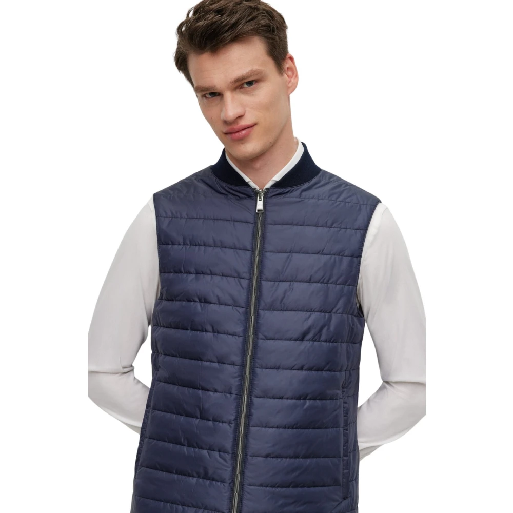Boss Marine Stretch-Wol Regular-Fit Jas Blue Heren