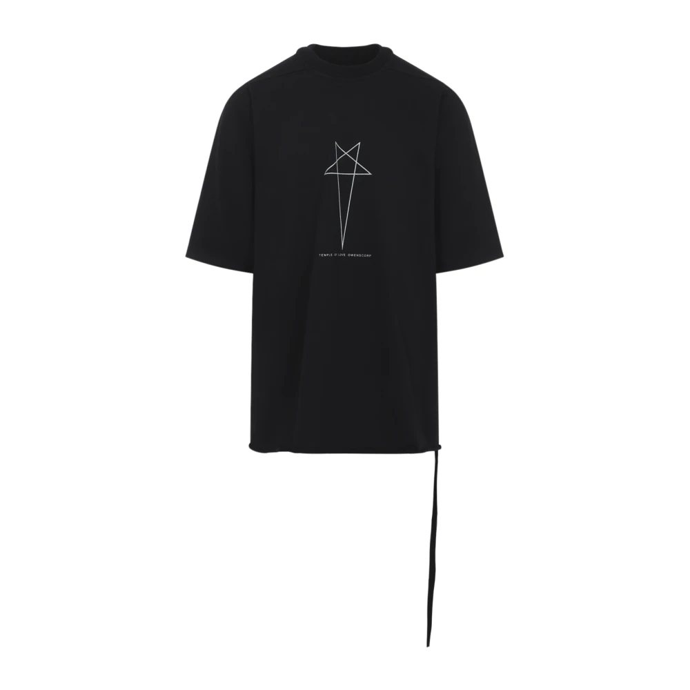Rick Owens Men's Black T-Shirts, Xl, Jumbo Ss T-Shirt