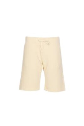 shorts-casual-en-molleton-creme-a-cordon