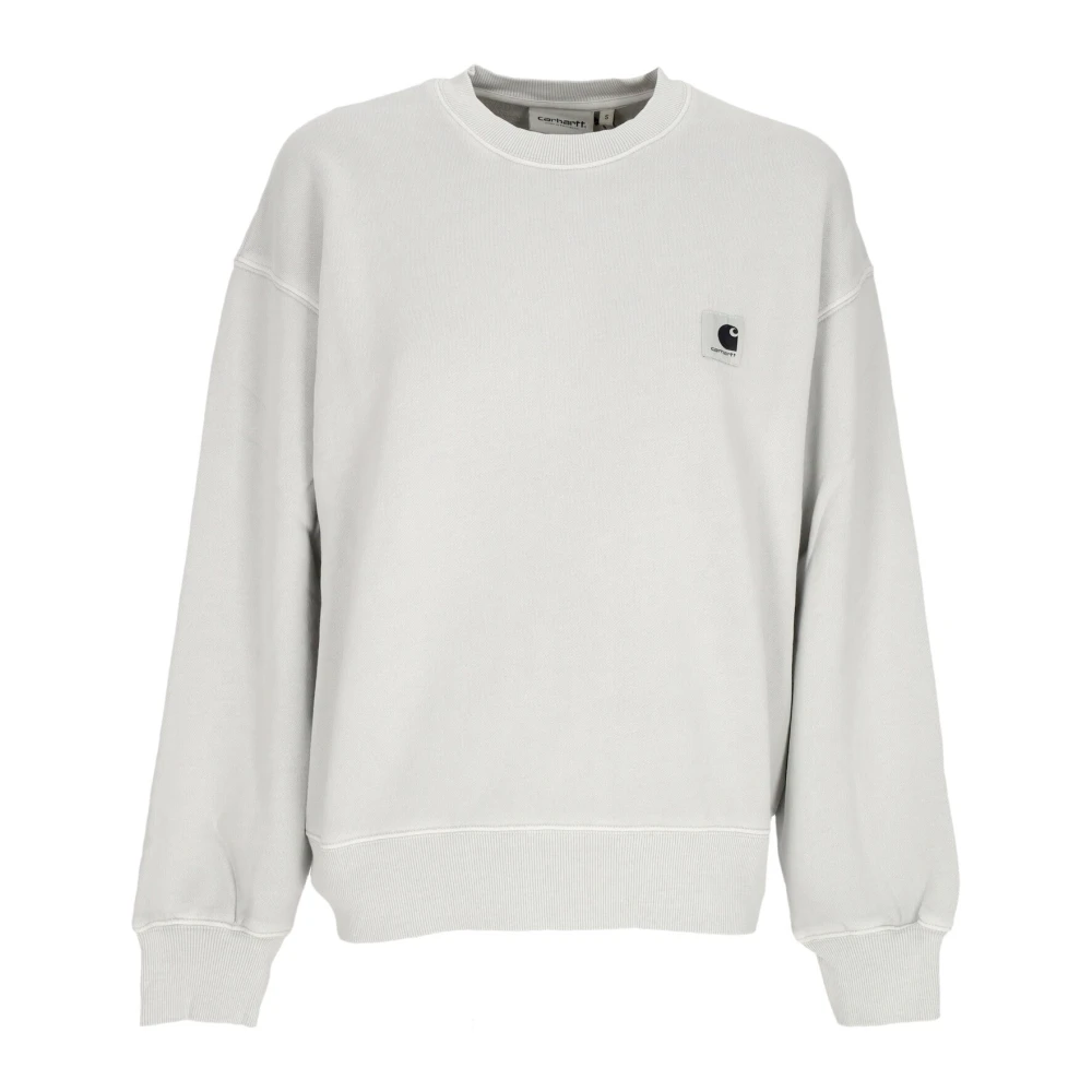 Carhartt WIP Lichte Crewneck Sweatshirt Sonic Silver Beige Dames