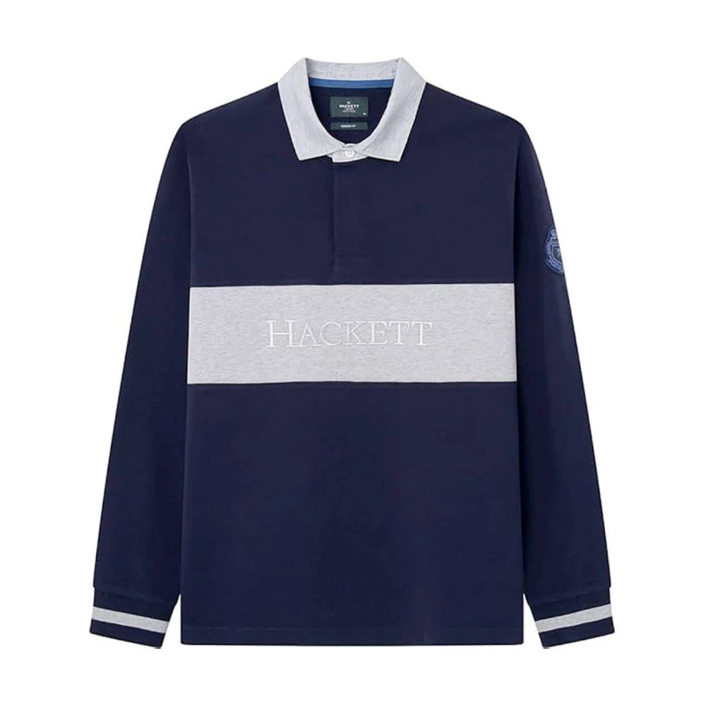 Hackett Stijlvolle Pullover voor Mannen Blue Heren