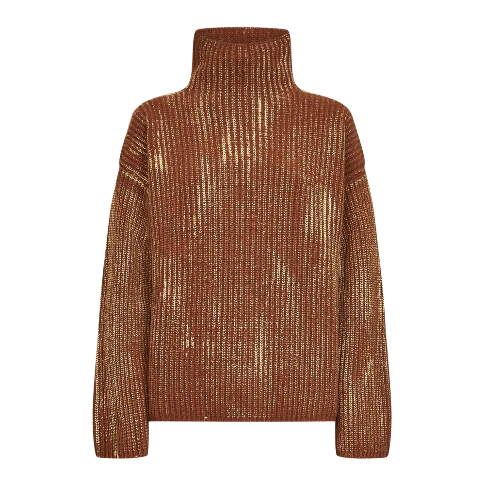 Diesel , Turtlenecks, Female, Brown, M, Funnel Neck Jumper