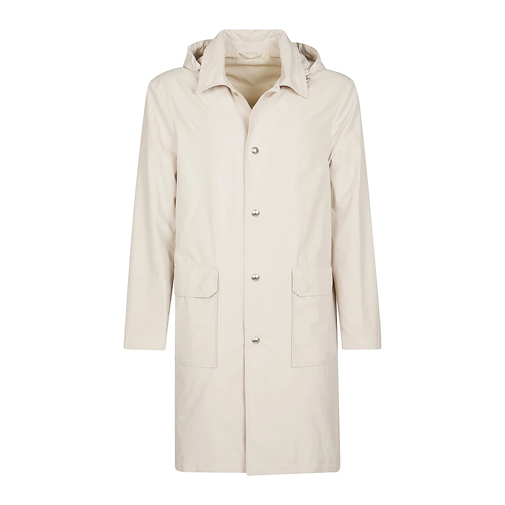 Eleventy Afneembare capuchon trenchcoat Beige Heren