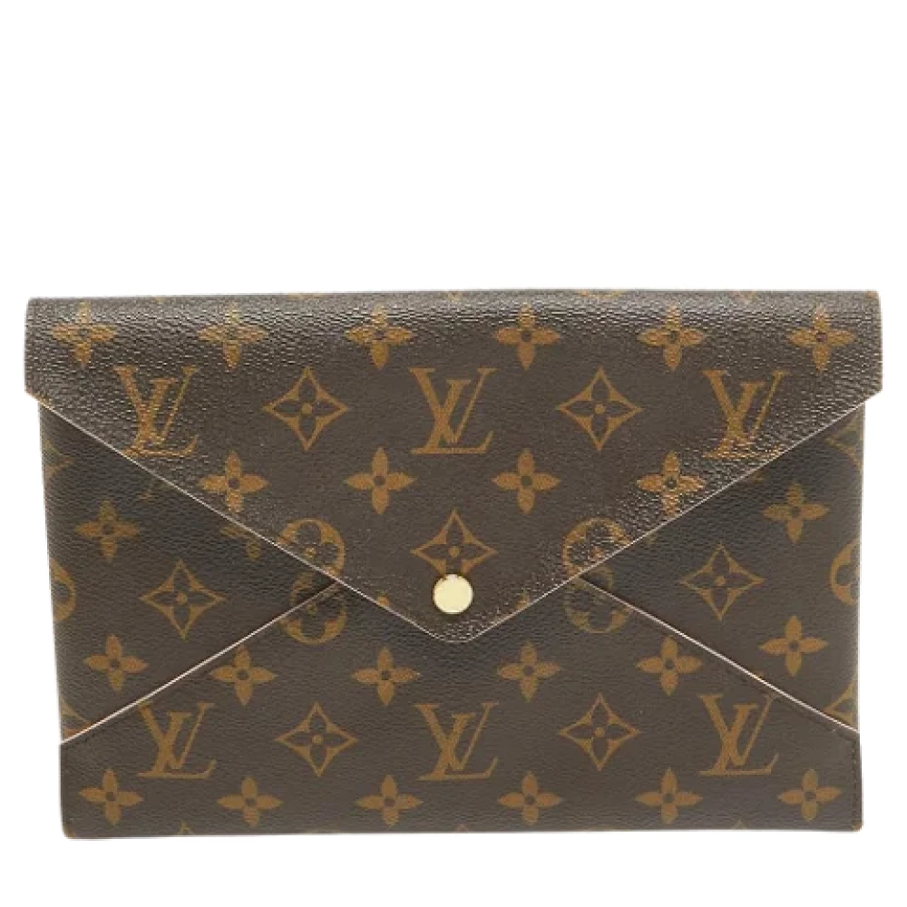 Louis Vuitton Vintage Pre-owned Canvas clutches Brown Dames