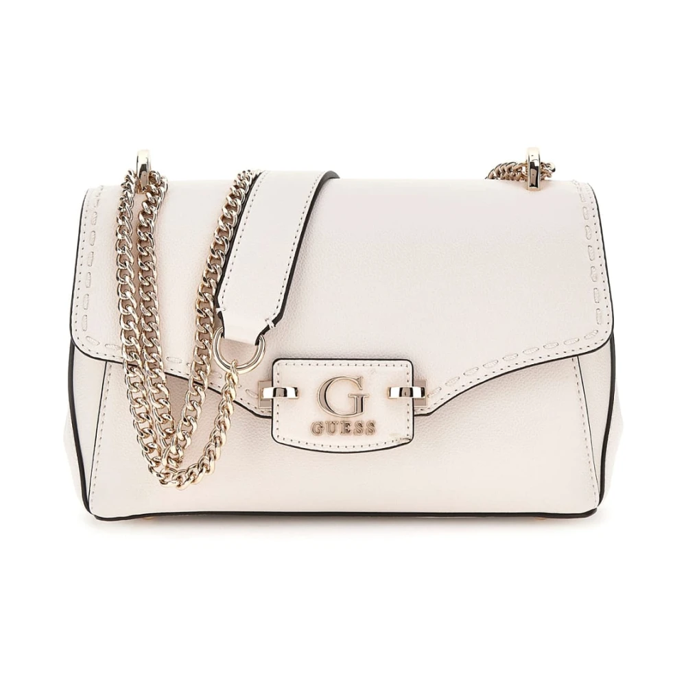 Guess Anadela 3 Compartiment Satchel Off White Dames