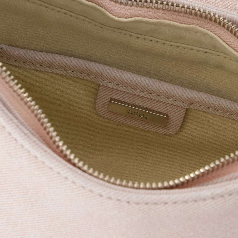 Osoi Roze leren schoudertas met magnetische sluiting Pink Dames
