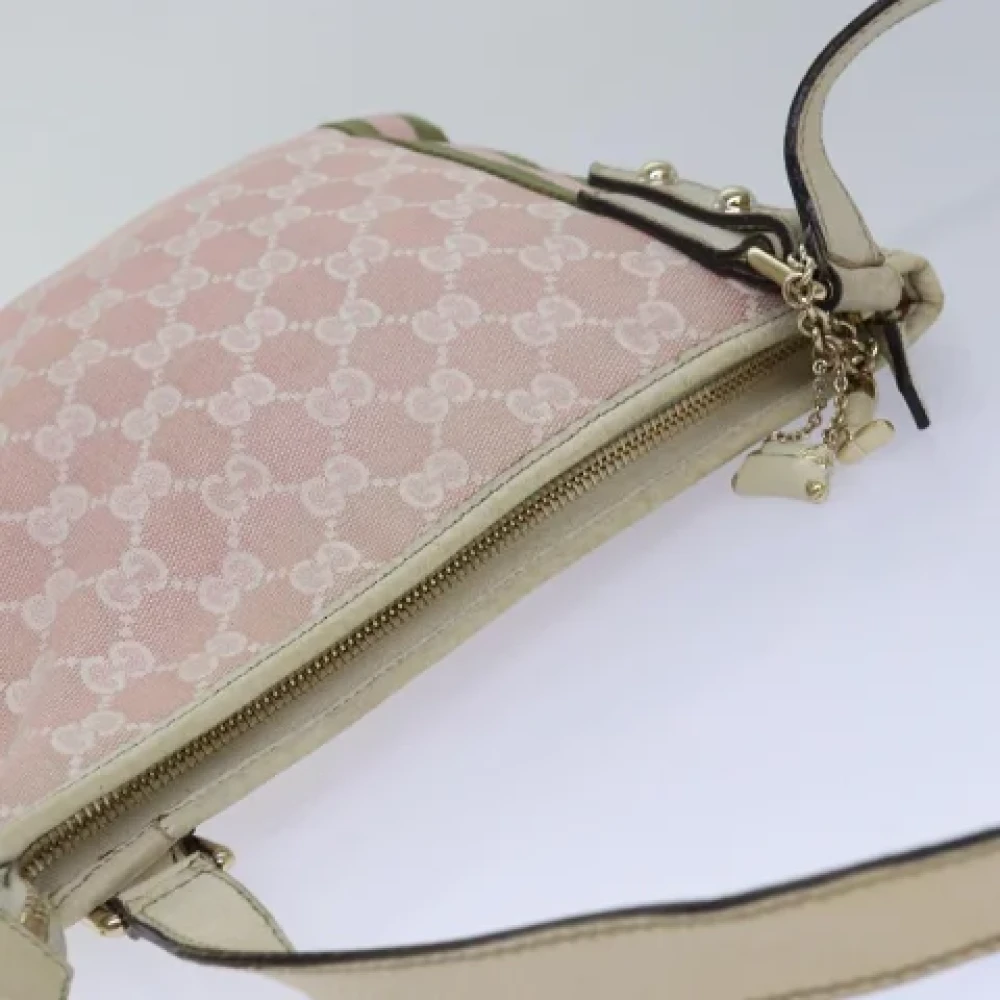 Gucci Vintage Pre-owned Canvas gucci-bags Pink Dames