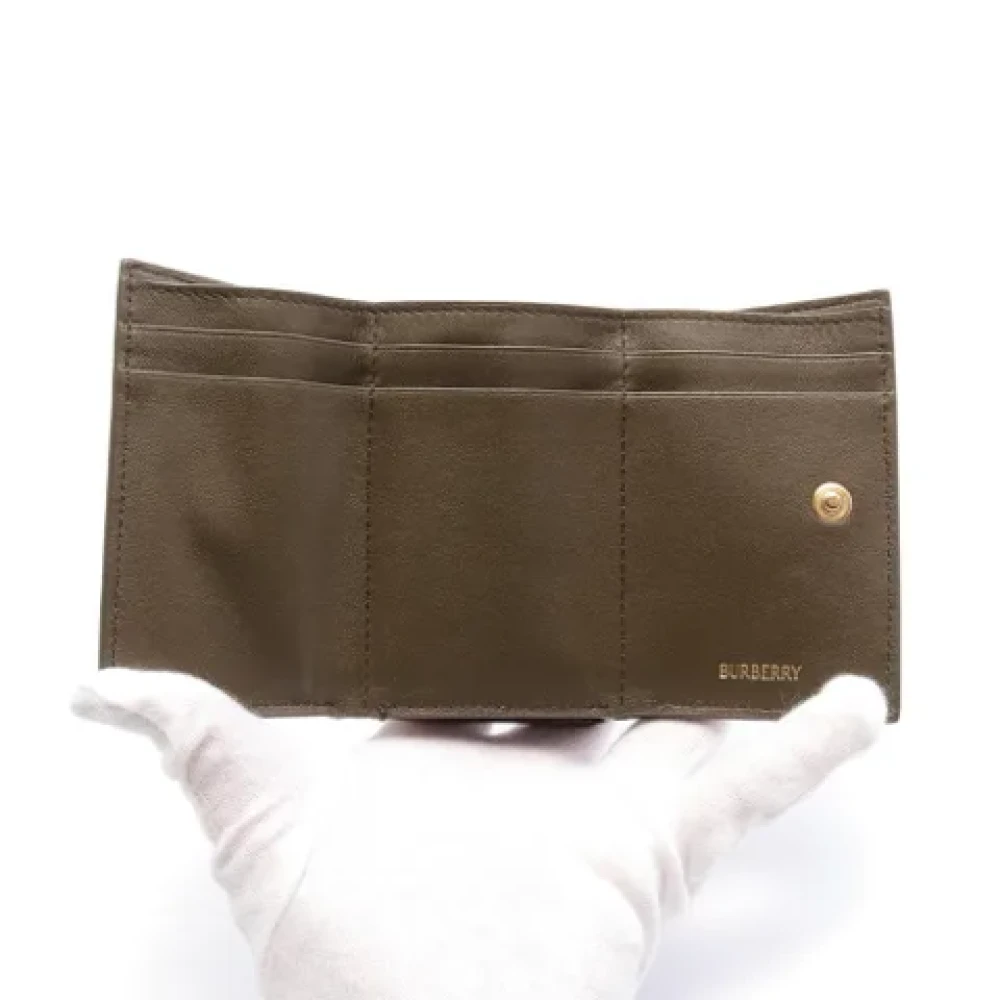 Burberry Vintage Pre-owned Canvas wallets Brown Dames