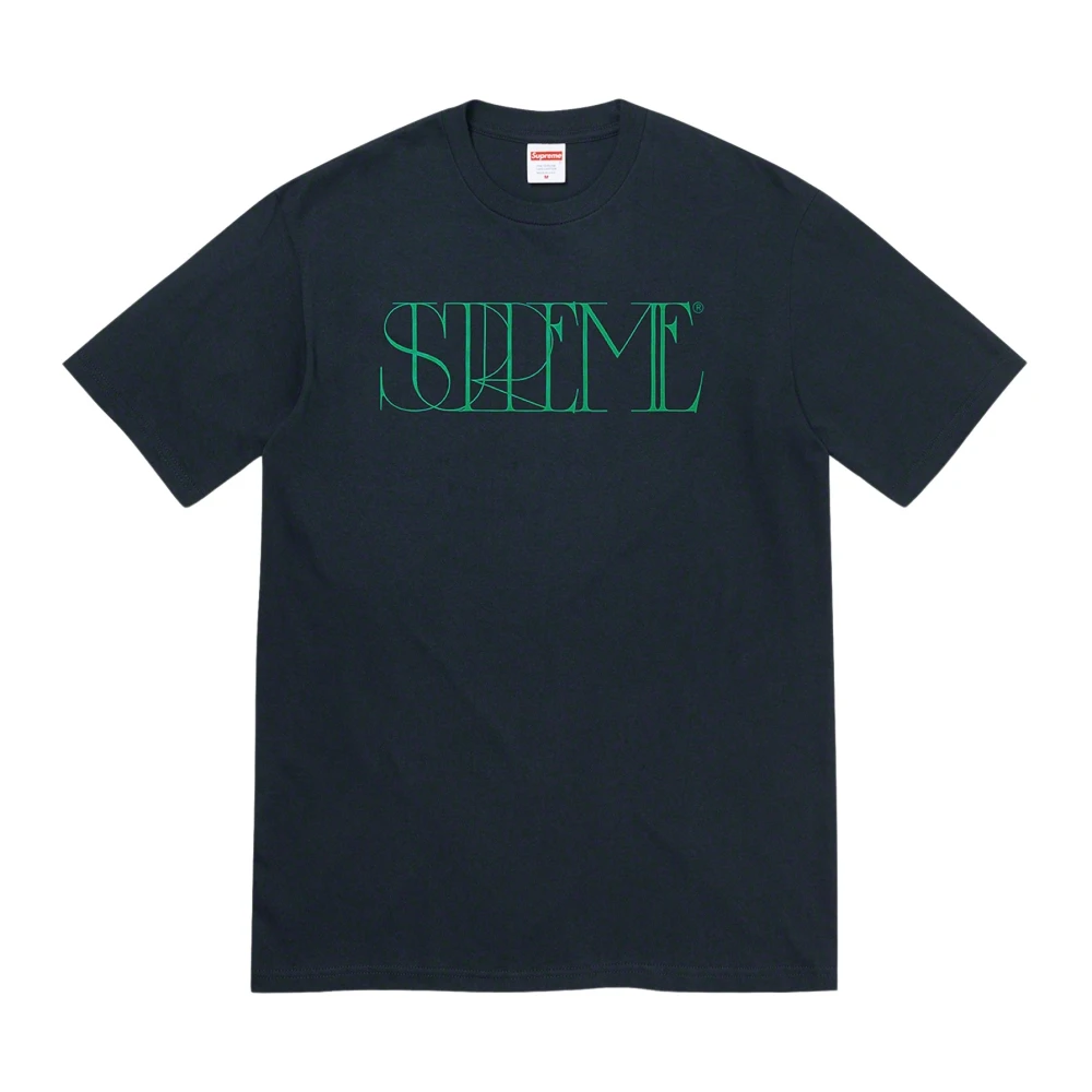 Supreme Beperkte Oplage Klassieke Trademark Tee Navy Blue Heren