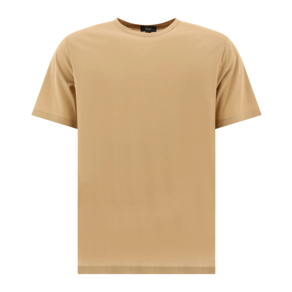 Herno Jersey T-shirt Beige Heren