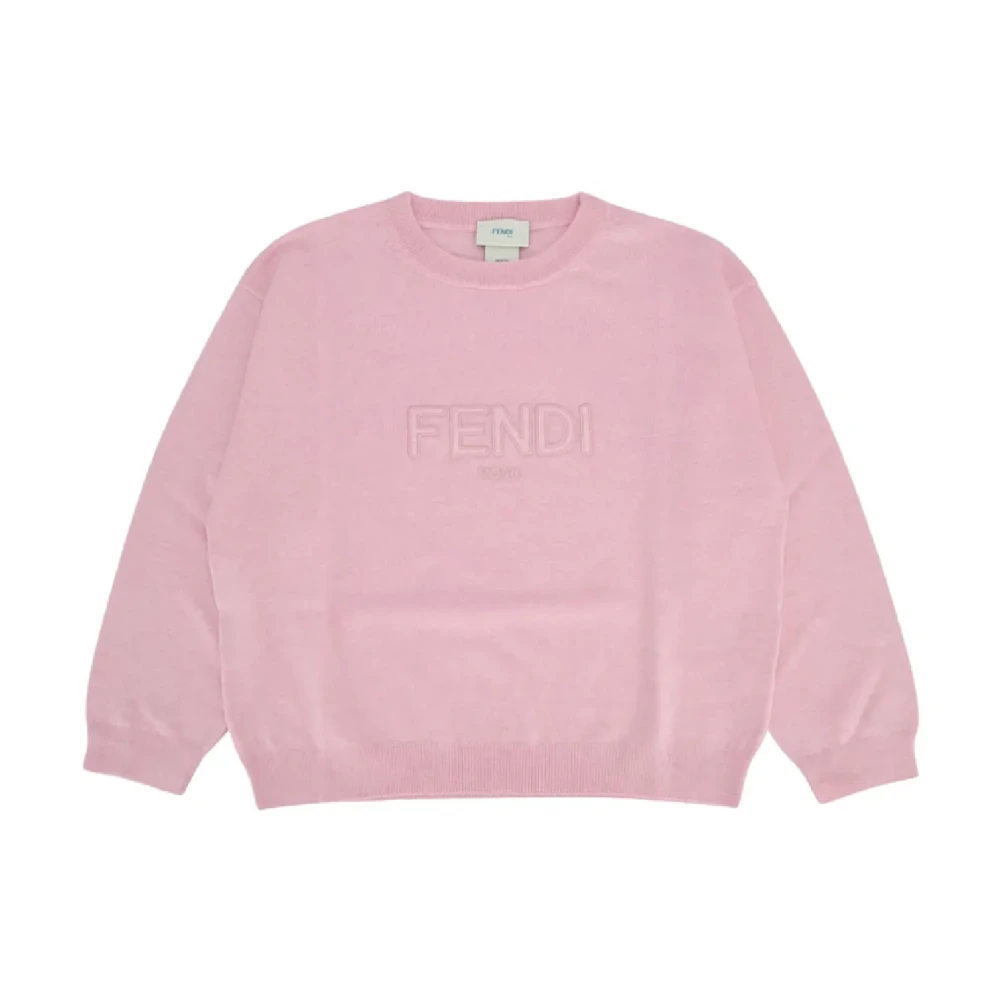 Fendi Girls Pink Knitwear,, 'S Knitwear Jumper Size 10 Y