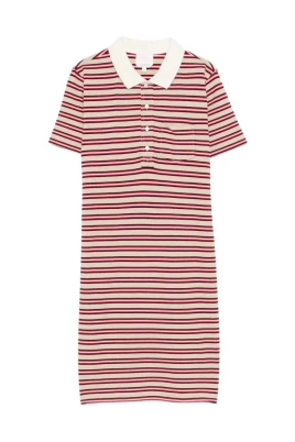 Rayé Polo Dress