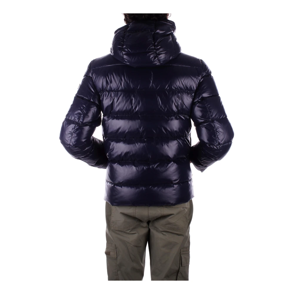 Fay Blauwe Hoodie Dubbele Rits Zakken Blue Heren