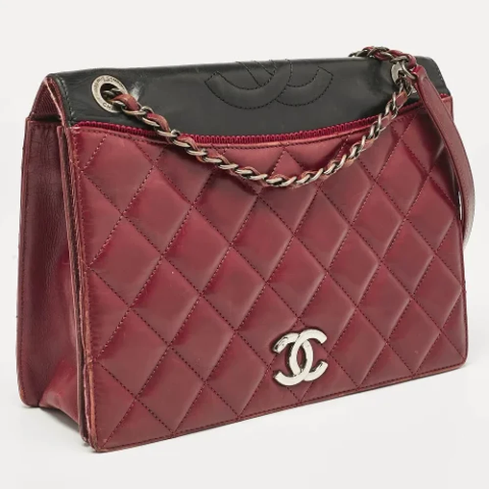 Chanel Vintage Pre-owned Canvas chanel-bags Red Dames