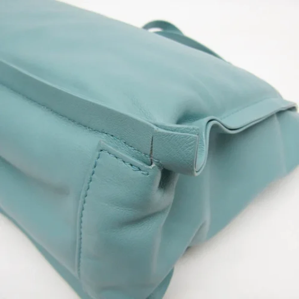 Salvatore Ferragamo Pre-owned Leather shoulder-bags Green Dames