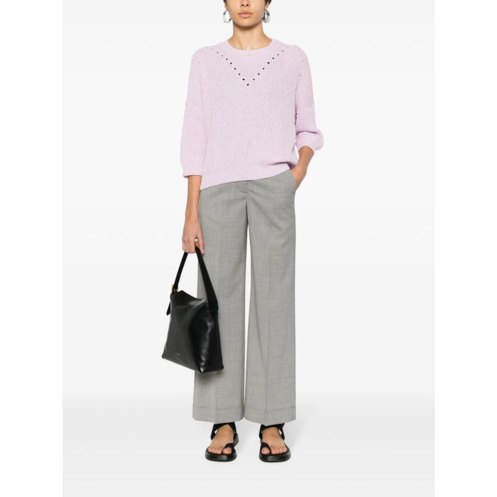 PESERICO Trousers Gray Dames