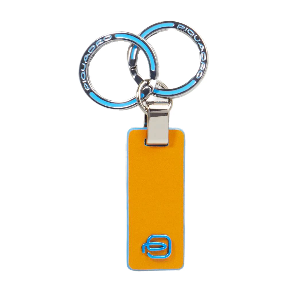 Piquadro Unisex Jaune - Porte-Clés À Deux Anneaux - Accessoires - Taille: One Size