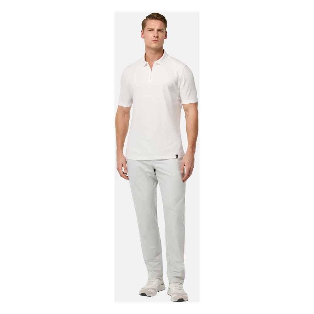 Boggi Milano B Tech B-Tech Stretch Nylon Broek Gray Heren