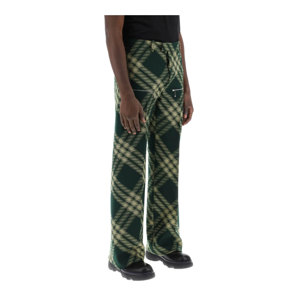 Burberry Wide Trousers Multicolor Heren