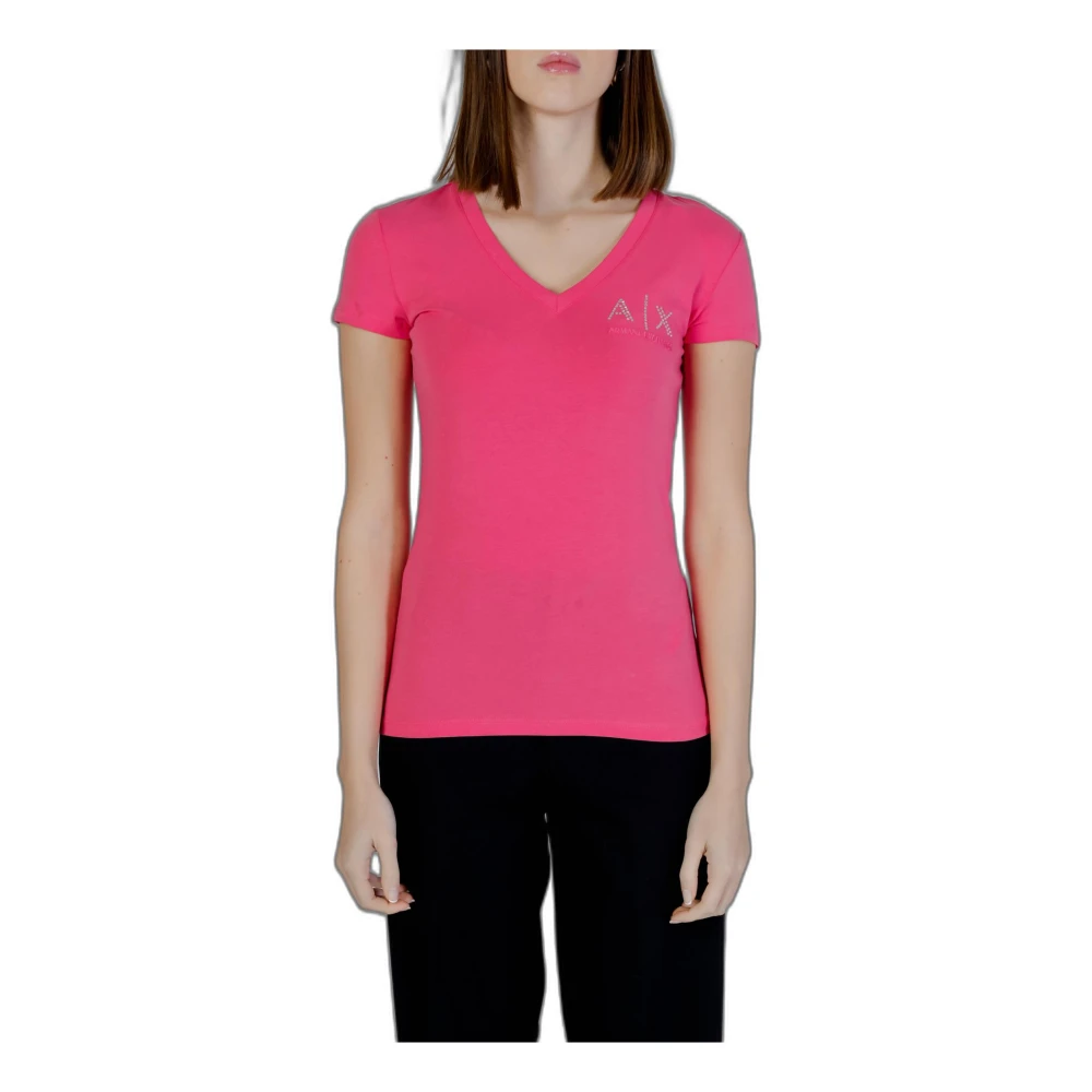 Armani Exchange T-Shirts Pink Dames