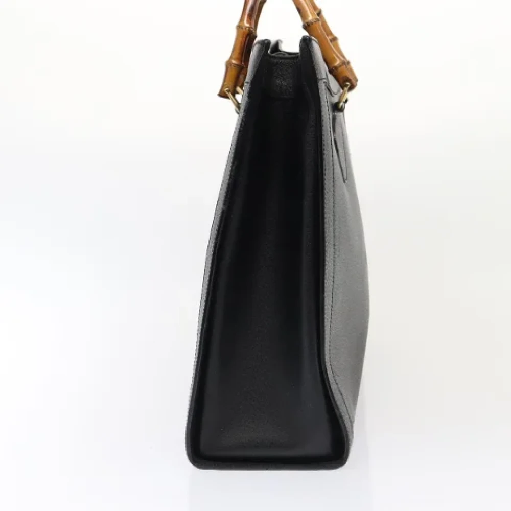 Gucci Vintage Pre-owned Leather handbags Black Dames