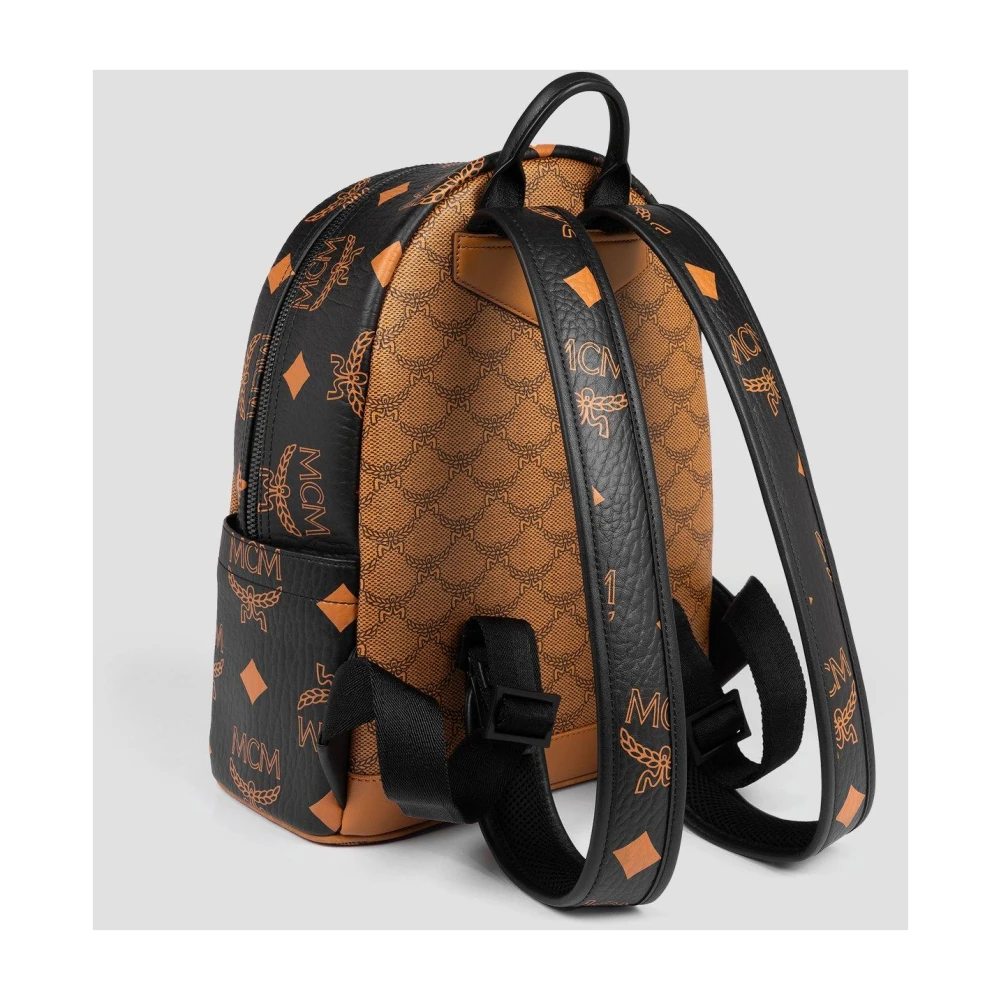 MCM Stark Rugzak in Monogram Mix Brown Dames