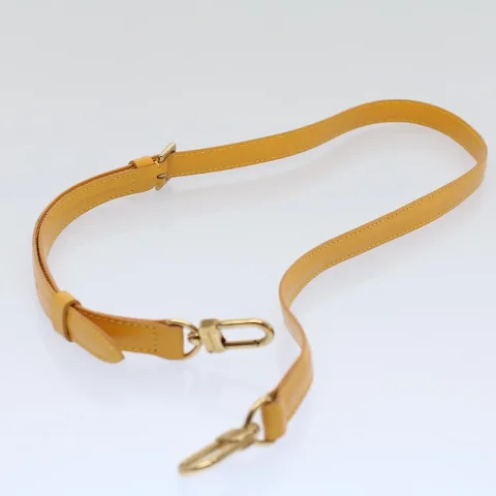 Louis Vuitton Vintage Pre-owned Leather belts Yellow Dames