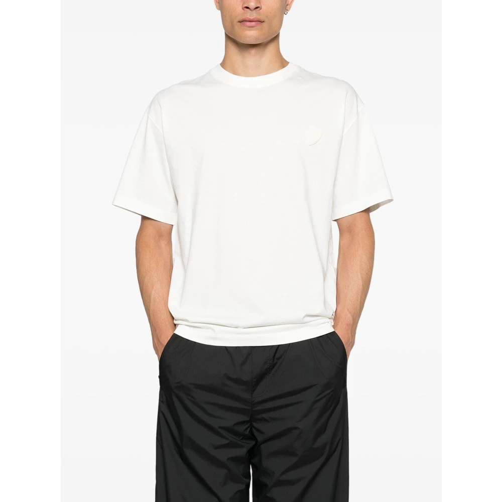 Philippe Model Logo Applique White T-shirt Polo White Heren