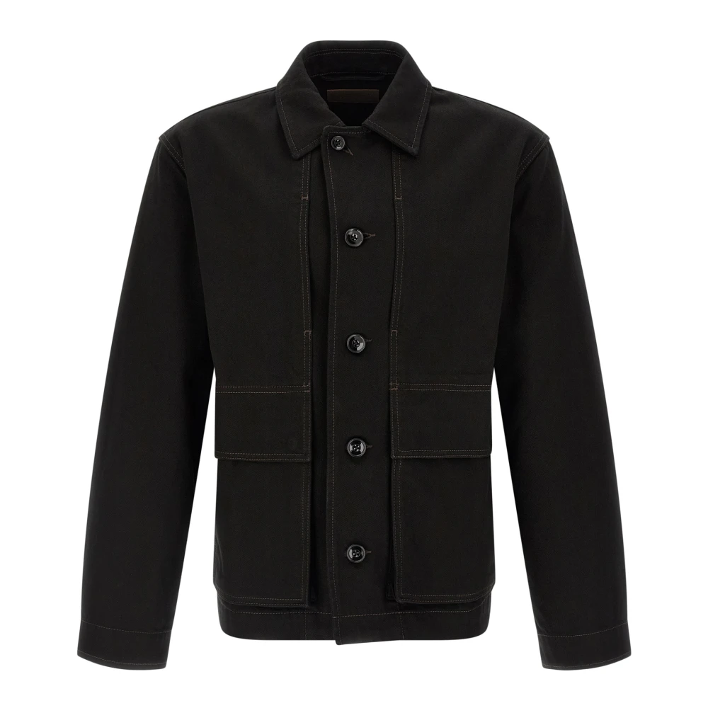 Lemaire Men's Black Light Jackets, L, Boxy Jacket