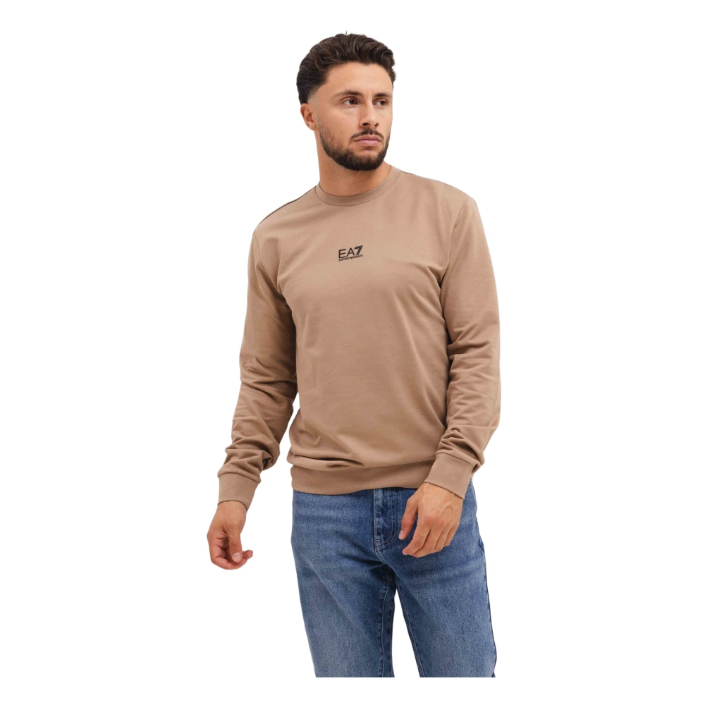 Emporio Armani Bruine Sweater Heren Trendy Stijl Brown Heren